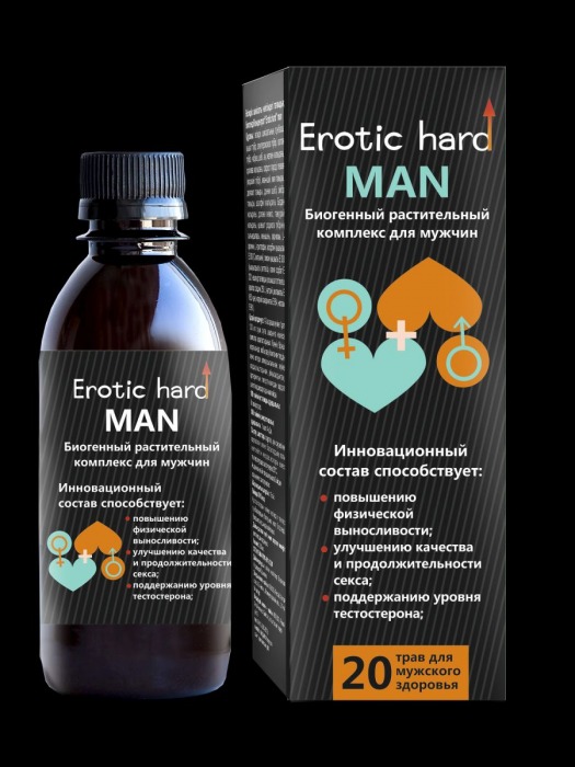Мужской биогенный концентрат для усиления эрекции Erotic hard Man - 250 мл. - Erotic Hard - купить с доставкой в Челябинске