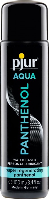 Лубрикант на водной основе с пантенолом pjur AQUA Panthenol - 100 мл. - Pjur - купить с доставкой в Челябинске