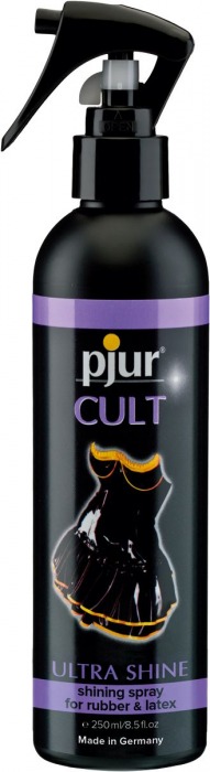 Спрей для ухода за одеждой из латекса pjur CULT Ultra Shine - 250 мл. - Pjur - купить с доставкой в Челябинске