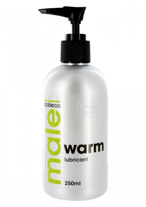 Лубрикант с согревающим эффектом MALE Cobeco Warm Lubricant - 250 мл. - Cobeco - купить с доставкой в Челябинске