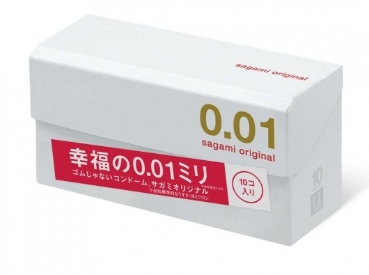 Супер тонкие презервативы Sagami Original 0.01 - 10 шт. - Sagami - купить с доставкой в Челябинске