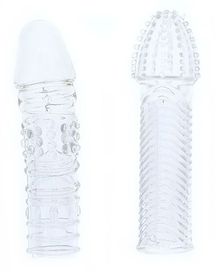 Комплект из 2 прозрачных насадок на пенис PENIS EXTENDER PACK - Dream Toys - в Челябинске купить с доставкой