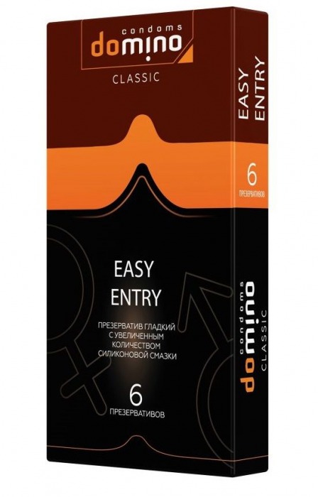 Презервативы с увеличенным количеством смазки DOMINO Easy Entry - 6 шт. - Domino - купить с доставкой в Челябинске