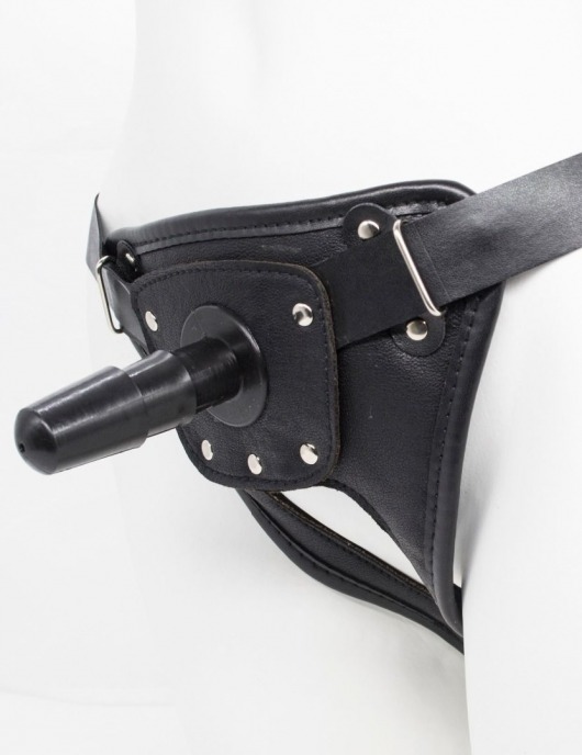 Черный пояс для насадок CLASS STRAP Restyling - LOVETOY (А-Полимер) - купить с доставкой в Челябинске