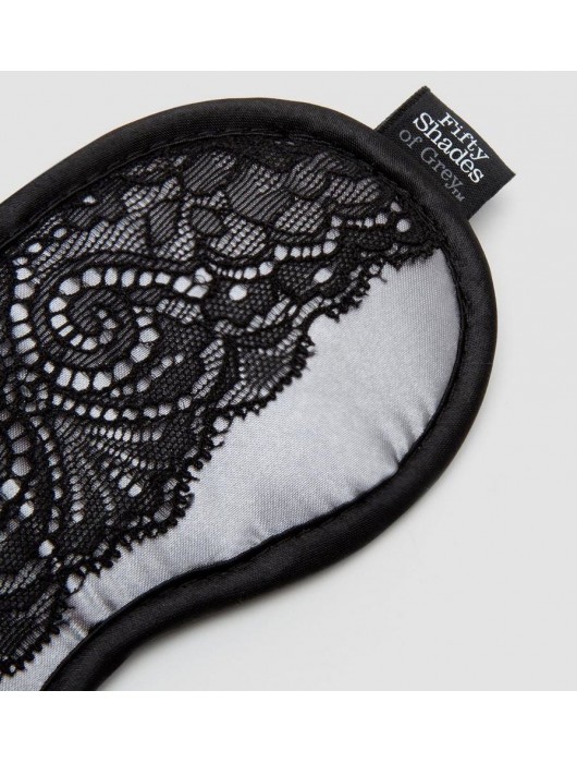 Атласная маска с кружевом Play Nice - Fifty Shades of Grey - купить с доставкой в Челябинске