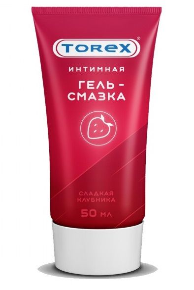 Смазка на водной основе TOREX  Сладкая клубника  - 50 мл. - Torex - купить с доставкой в Челябинске