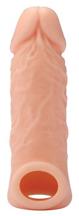 Телесная насадка EXTENDER WITH BALL STRAP 5.5 - 14 см. - Dream Toys - в Челябинске купить с доставкой