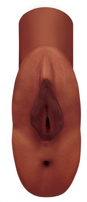 Коричневый мастурбатор Perfect Pussy Double Stroker - Pipedream - в Челябинске купить с доставкой