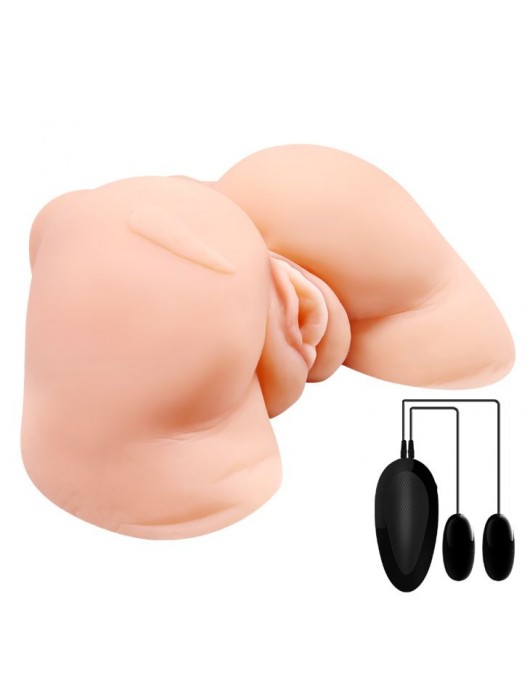Телесная вибровагина Julie с 2 рабочими отверстиями - Baile - в Челябинске купить с доставкой