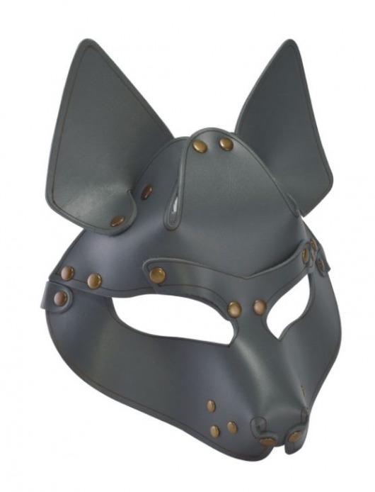 Серая маска Wolf с клепками - Sitabella - купить с доставкой в Челябинске