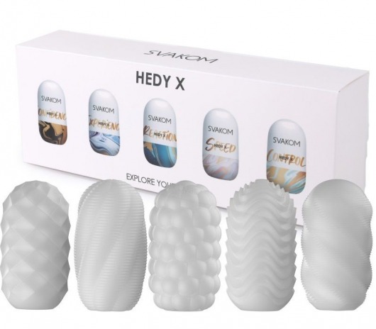 Набор из 5 мастурбаторов Hedy X5 Mixed - Svakom - в Челябинске купить с доставкой
