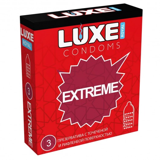 Текстурированные презервативы LUXE Royal Extreme - 3 шт. - Luxe - купить с доставкой в Челябинске