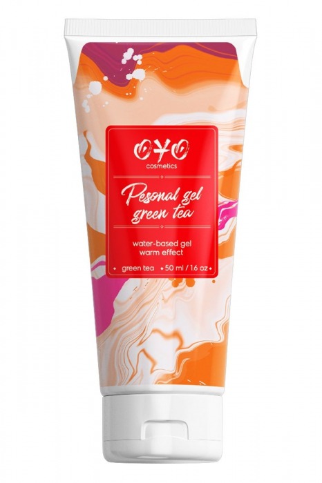 Интимная смазка на водной основе с согревающим эффектом OYO Personal Gel Green Tea - 50 мл. - OYO - купить с доставкой в Челябинске