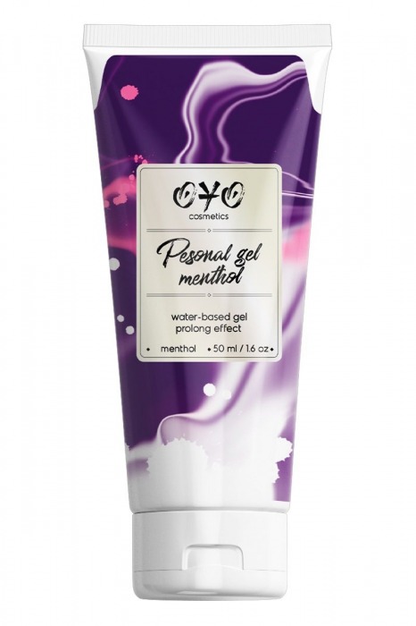 Интимная смазка на водной основе с пролонгирующим эффектом OYO Personal Gel Menthol - 50 мл. - OYO - купить с доставкой в Челябинске