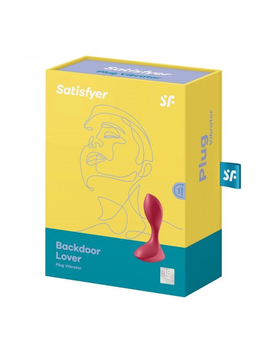 Красный вибромассажёр простаты Satisfyer Backdoor Lover - 14 см. - Satisfyer - в Челябинске купить с доставкой