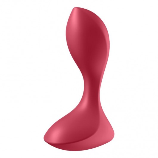 Красный вибромассажёр простаты Satisfyer Backdoor Lover - 14 см. - Satisfyer - в Челябинске купить с доставкой