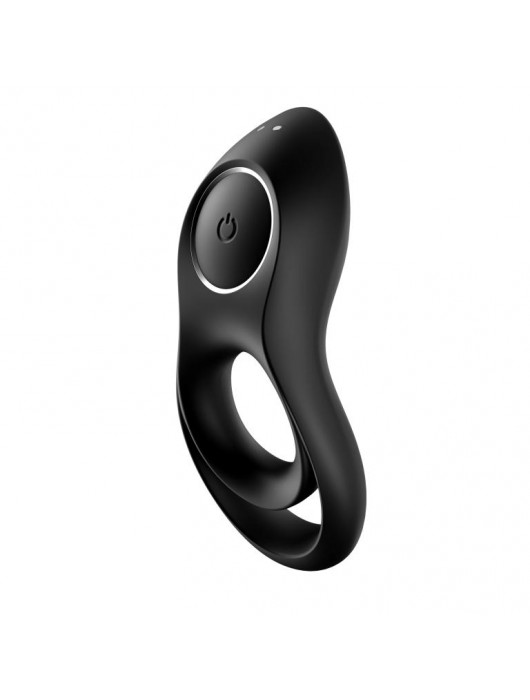 Черное эрекционное виброкольцо Legendary Duo - Satisfyer - в Челябинске купить с доставкой