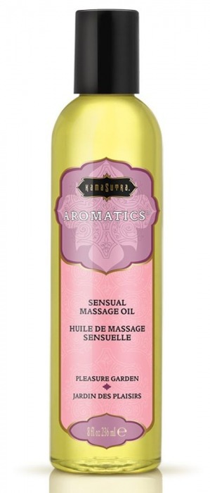 Массажное масло с цветочным ароматом Pleasure Garden - 236 мл. - Kama Sutra - купить с доставкой в Челябинске