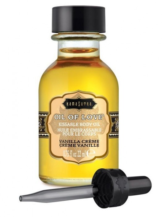 Масло для ласк с ароматом ванили Oil of Love Vanilla Creme - 22 мл. - Kama Sutra - купить с доставкой в Челябинске