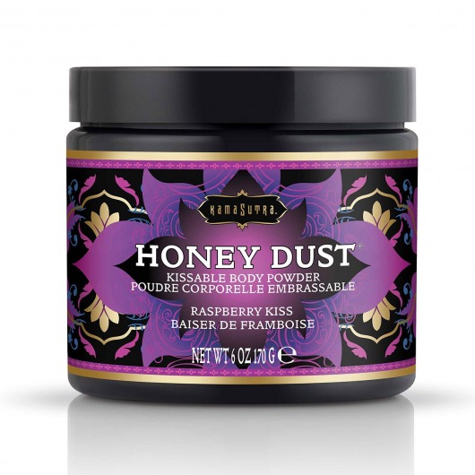 Пудра для тела Honey Dust Body Powder с ароматом малины - 170 гр. - Kama Sutra - купить с доставкой в Челябинске