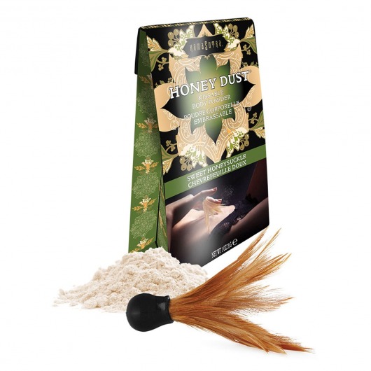 Пудра для тела Honey Dust Body Powder с ароматом жимолости - 28 гр. - Kama Sutra - купить с доставкой в Челябинске