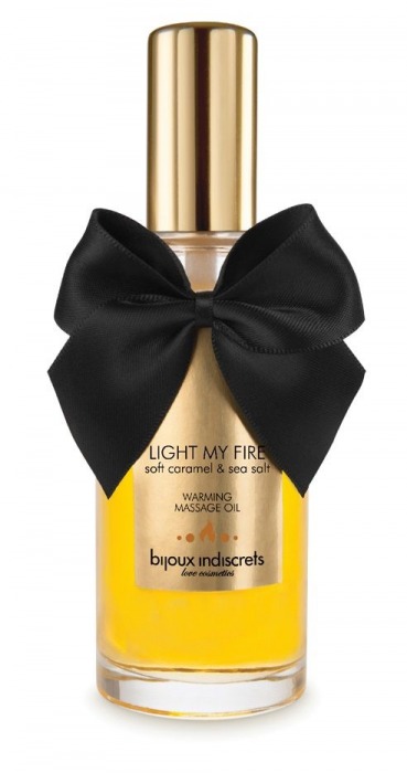 Массажное масло Light My Fire с ароматом карамели - 100 мл. - Bijoux Indiscrets - купить с доставкой в Челябинске