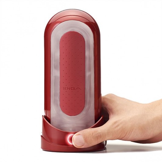 Красный мастурбатор Flip Zero Red   Warmer с подогревом - Tenga - в Челябинске купить с доставкой