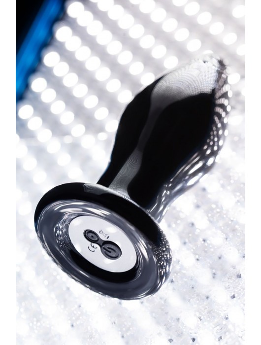 Черная стеклянная вибровтулка - 10,5 см. - Sexus