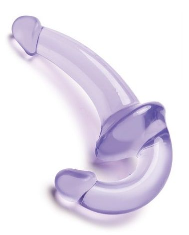 Фиолетовый безремневой страпон Strapless Strap-On - Lux Fetish - купить с доставкой в Челябинске
