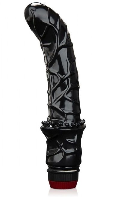 Черный вибромассажер простаты 6  Premium Prostate Massager - BlueLine - в Челябинске купить с доставкой