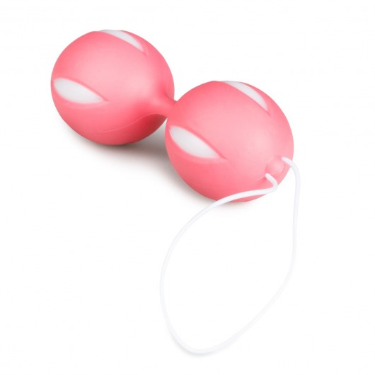 Розовые вагинальные шарики Wiggle Duo - Easy toys