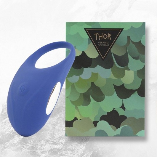 Синее кольцо с вибрацией Thor Cockring - FeelzToys - в Челябинске купить с доставкой