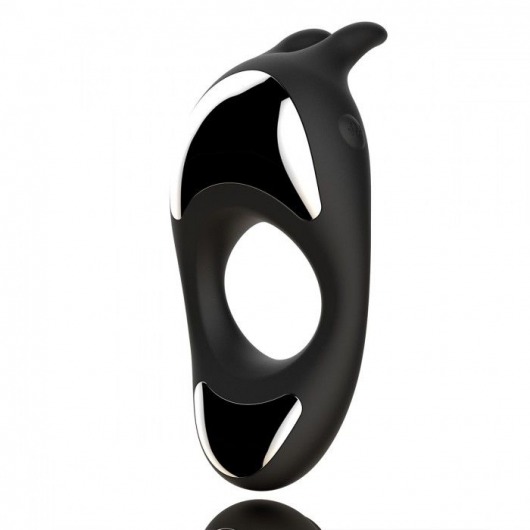 Черное эрекционное кольцо с двумя моторами Zeus Dual Vibe Cock Ring - FeelzToys - в Челябинске купить с доставкой