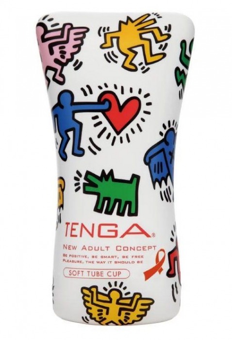 Мастурбатор-туба Keith Haring Soft Tube CUP - Tenga - в Челябинске купить с доставкой