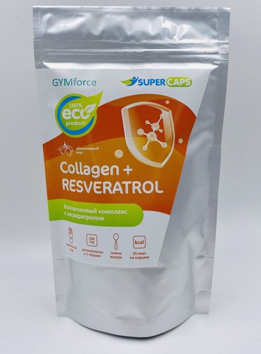 Натуральный коллаген с ресвератролом GYMforce Collagen+ - 150 гр. - SuperCaps - купить с доставкой в Челябинске