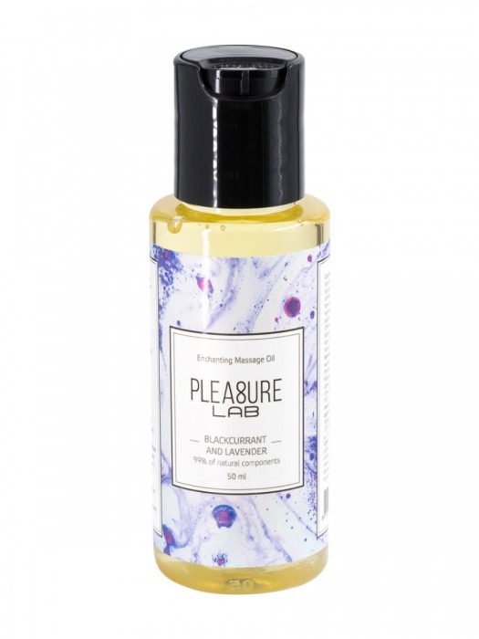 Массажное масло Pleasure Lab Enchanting с ароматом черной смородины и лаванды - 50 мл. - Pleasure Lab - купить с доставкой в Челябинске