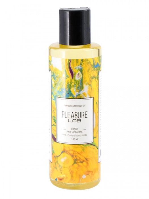Массажное масло Pleasure Lab Refreshing с ароматом манго и мандарина - 100 мл. - Pleasure Lab - купить с доставкой в Челябинске