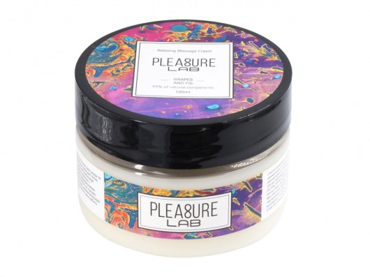 Массажный крем Pleasure Lab Relaxing с ароматом винограда и инжира - 100 мл. - Pleasure Lab - купить с доставкой в Челябинске