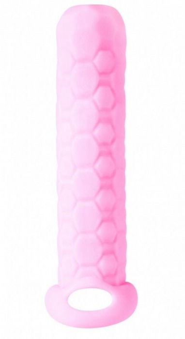 Розовый фаллоудлинитель Homme Long - 13,5 см. - Lola Games - в Челябинске купить с доставкой