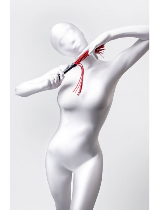 Красно-черный флоггер Anonymo - 28 см. - ToyFa - купить с доставкой в Челябинске