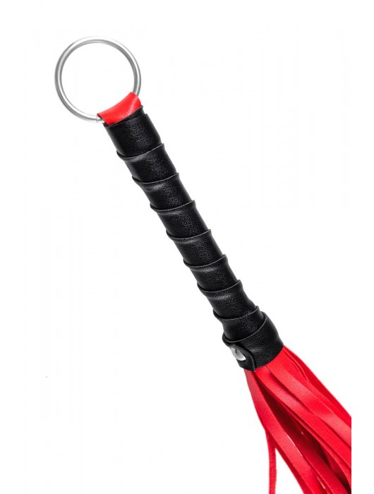 Красно-черный флоггер Anonymo - 28 см. - ToyFa - купить с доставкой в Челябинске