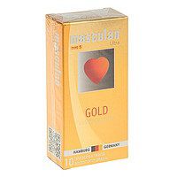 Презервативы Masculan Ultra Gold с золотым напылением и ароматом ванили - 10 шт. - Masculan - купить с доставкой в Челябинске