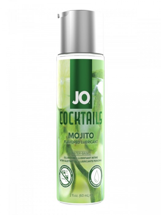 Вкусовой лубрикант на водной основе JO Cocktails Mojito - 60 мл. - System JO - купить с доставкой в Челябинске