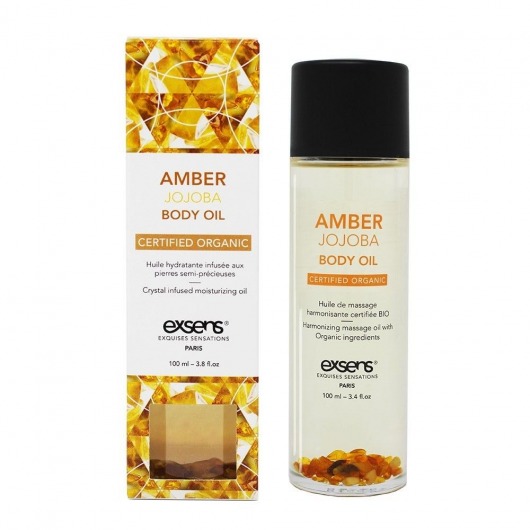Органическое массажное масло AMBER JOJOBA - 100 мл. - Exsens - купить с доставкой в Челябинске