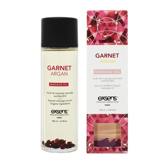 Органическое массажное масло GARNET ARGAN - 100 мл. - Exsens - купить с доставкой в Челябинске