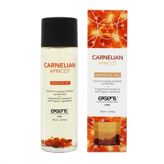 Органическое массажное масло CARNELIAN APRICOT - 100 мл. - Exsens - купить с доставкой в Челябинске