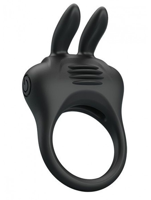 Черное эрекционное кольцо с вибрацией Davion - Baile - в Челябинске купить с доставкой