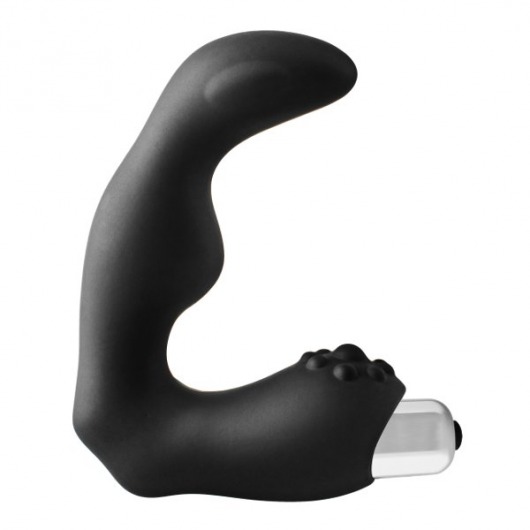 Черный вибромассажер простаты FantASStic Vibrating Prostate Massager - 11,3 см. - Dream Toys - в Челябинске купить с доставкой