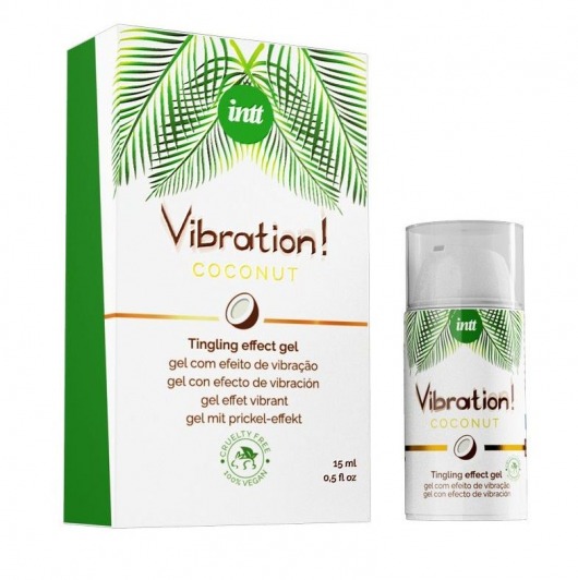 Возбуждающий гель с ароматом кокоса Vibration Coconut - 15 мл. - INTT - купить с доставкой в Челябинске