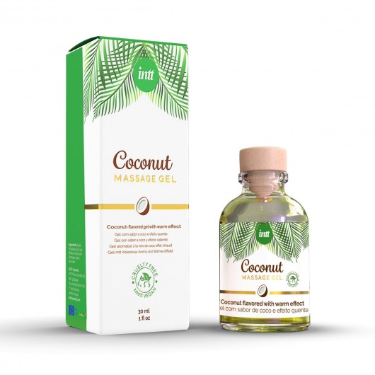 Массажный гель с ароматом кокоса Coconut - 30 мл. - INTT - купить с доставкой в Челябинске